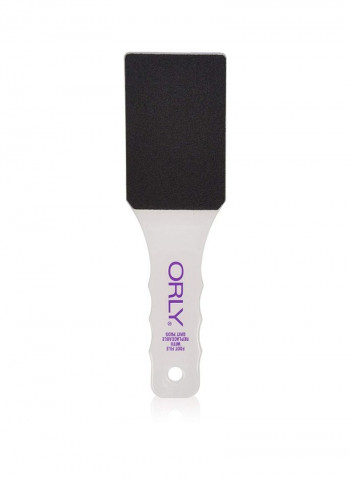 Foot File With 2 Refill Pads Black/White 10inch
