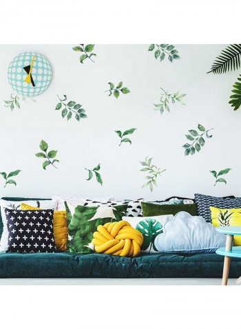Leaves Pattern Removable Waterproof Wall Sticker Multicolour 70x50centimeter