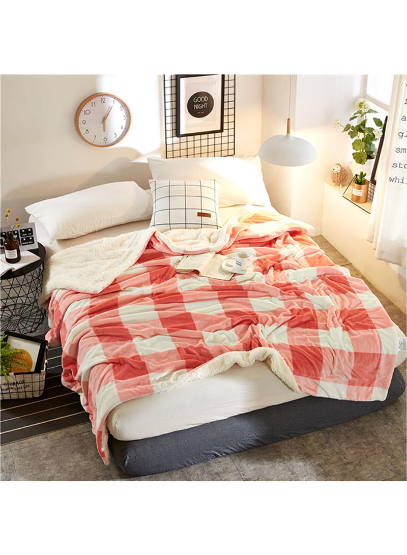 Soft Classic Pattern Bed Blanket Cotton Multicolour 150x200centimeter