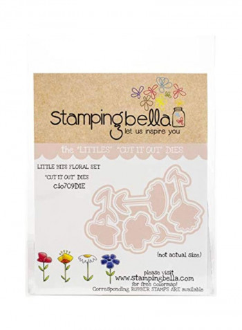 Floral Die Cut Pink/White