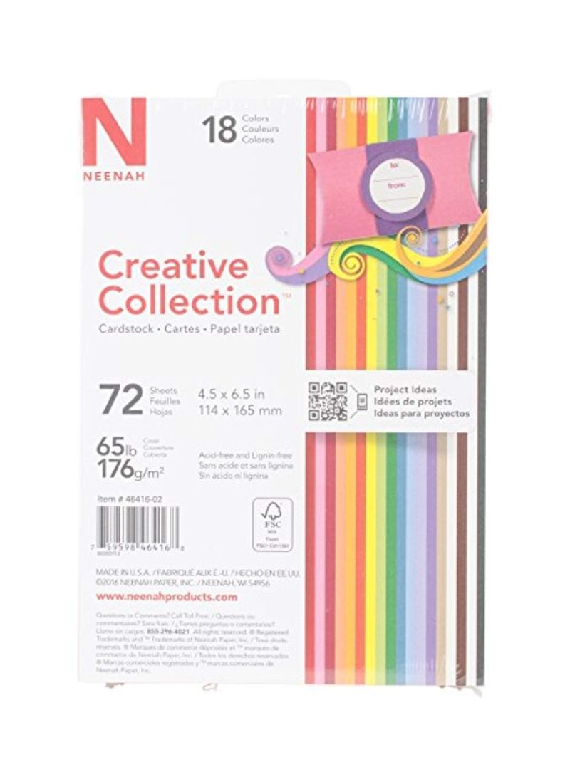 Pack Of 72 Creative Collection Cardstock