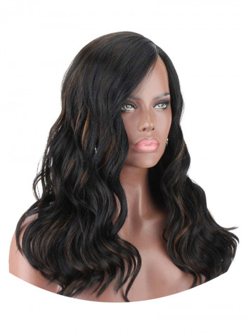 Synthetic Swiss Soft Lace Front Wig أسود
