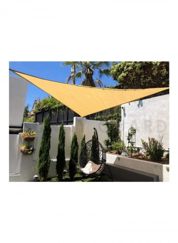 Triangle Shaped Shade Sail Beige 3x3x3meter