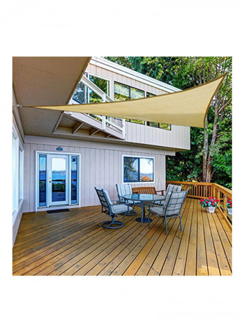 Triangle Shaped Shade Sail Beige 3x3x3meter