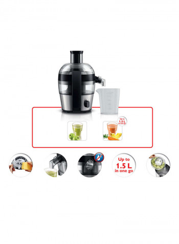 Juicer 500W HR1836 Grey/Clear/Black