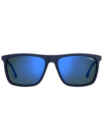 Men's Rectangular Frame Sunglasses - Lens Size: 57 mm