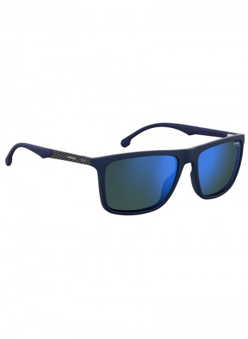 Men's Rectangular Frame Sunglasses - Lens Size: 57 mm