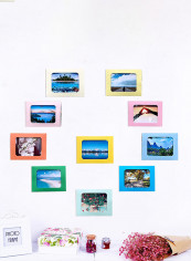 Papeto Frame Solid Color Modern Simple Style Photo Decoration Multicolor 5inch