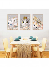 Cat Pattern Wall Sticker Multicolour 60x90centimeter