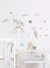 Creative Design Removable Wall Sticker Multicolour 40x40centimeter
