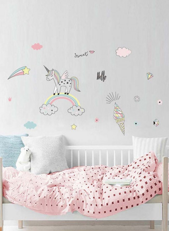 Creative Design Removable Wall Sticker Multicolour 40x40centimeter