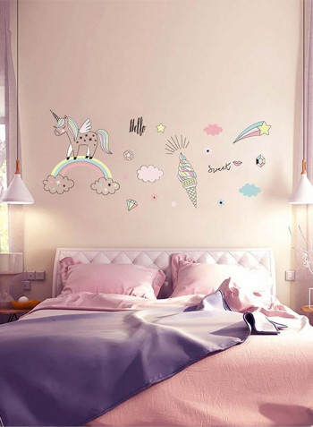 Creative Design Removable Wall Sticker Multicolour 40x40centimeter
