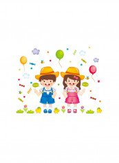 Creative Design Removable Wall Sticker Multicolour 70x50centimeter