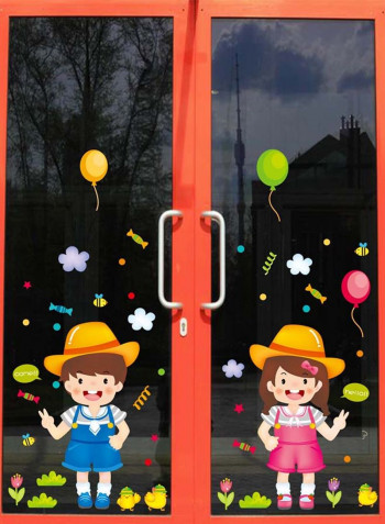 Creative Design Removable Wall Sticker Multicolour 70x50centimeter