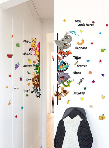 Creative Design Removable Wall Sticker Multicolour 70x50centimeter