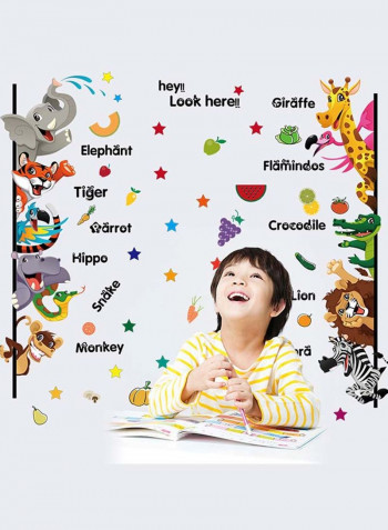 Creative Design Removable Wall Sticker Multicolour 70x50centimeter