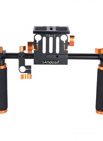 Camera Camcorder Shoulder Rig Handheld Stabilizer Black/Orange