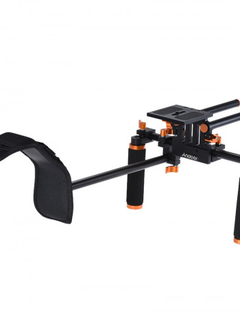 Camera Camcorder Shoulder Rig Handheld Stabilizer Black/Orange