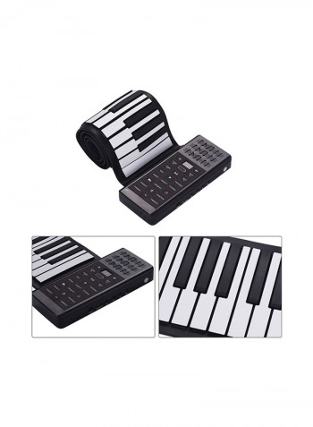 Multifunction Electric 61 Keys Hand Roll Up Flexible Silicone Piano