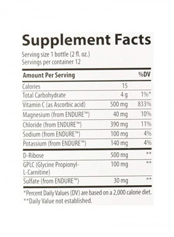 Electrolyte Stamina Shot - 12 Count