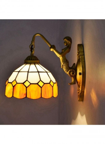 Mediterranean Retro Stained Glass Wall Lamp Multicolour