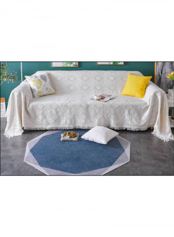 Sofa Towel Tassel Sofa Slipcover White 180-340centimeter