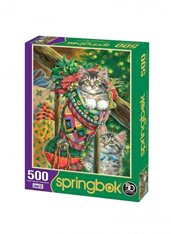 500-Piece Stocking Curiosity Jigsaw Puzzle Set 34-01557