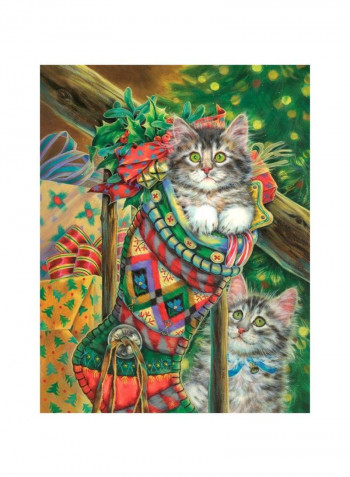 500-Piece Stocking Curiosity Jigsaw Puzzle Set 34-01557