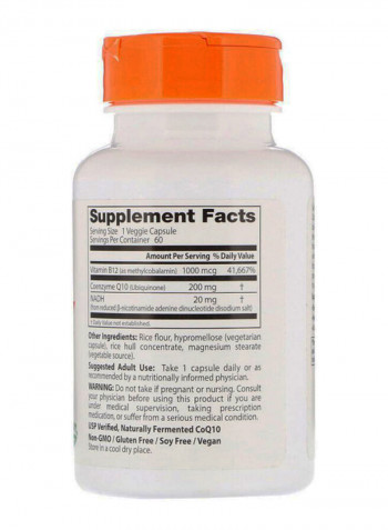 Energy Plus CoQ10 And NADH - 60 Capsules