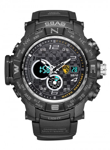 Men's Chronograph Electronic Waterproof Round Watch 2449