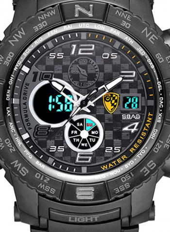Men's Chronograph Electronic Waterproof Round Watch 2449