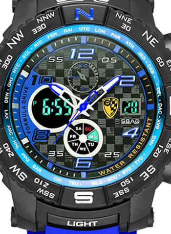 Men's Chronograph Electronic Waterproof Round Watch 2451