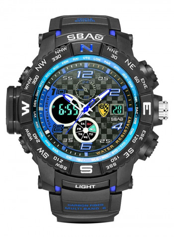 Men's Chronograph Electronic Waterproof Round Watch 2453