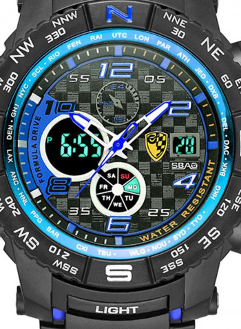 Men's Chronograph Electronic Waterproof Round Watch 2453