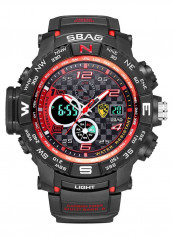 Men's Chronograph Electronic Waterproof Round Watch 2454