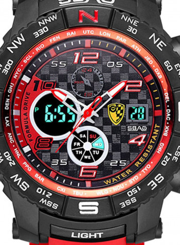 Men's Chronograph Electronic Waterproof Round Watch 2450