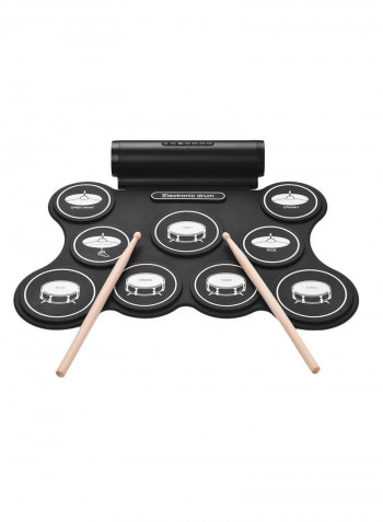 Portable Stereo Digital Electronic Roll-Up Drum