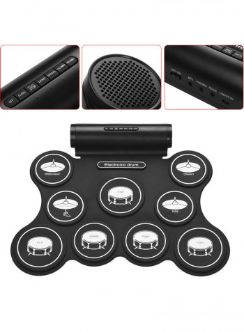 Portable Stereo Digital Electronic Roll-Up Drum