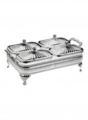 4-Piece Oblong Party Set Silver 31x18cm reviews 4-Piece Oblong Party Set Silver 31x18cm
