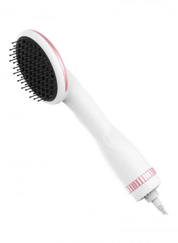 Hot Air Paddle Brush White/Pink/Black