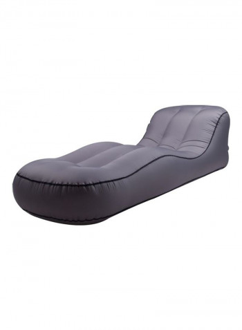 Portable Inflatable Single Outdoor Sofa Grey