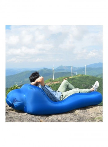 Portable Inflatable Single Outdoor Sofa Grey