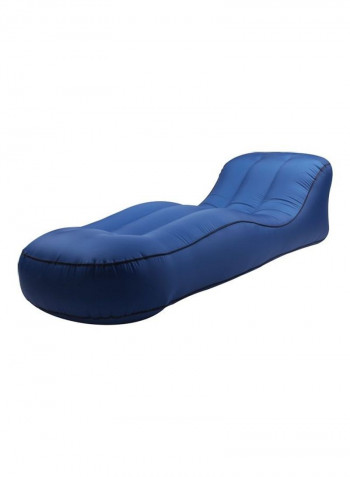Portable Inflatable Single Outdoor Sofa Navy Blue