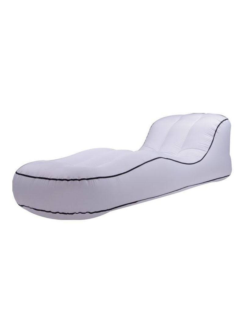Portable Inflatable Single Outdoor Sofa White