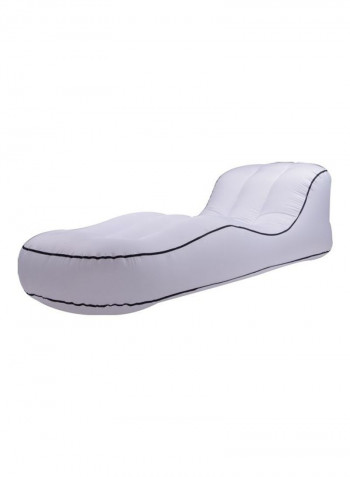 Portable Inflatable Single Outdoor Sofa White