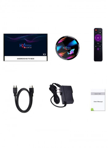 H96 Max X3 Smart Android TV Set Top Box V7493US-64G Multicolour