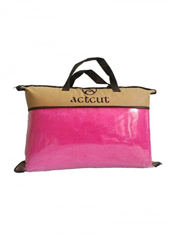 Anti-Skid Synthetic Area Rug Hot Pink 63x31.5inch