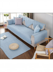 Simple Protector Washable Sofa Slipcover Blue 110 x 160centimeter