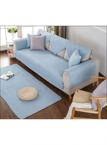 Simple Protector Washable Sofa Slipcover Blue 110 x 160centimeter