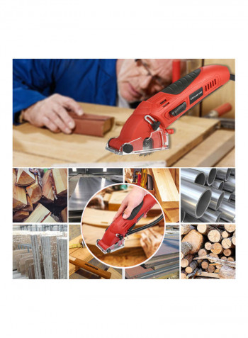 4-In-1 Mini Circular Saw Kit Red